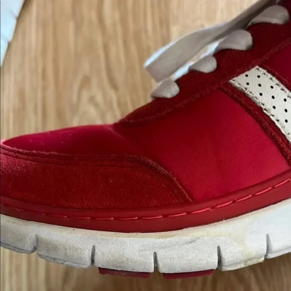 Vionic Red and White Sneakers - Picture 15 of 16